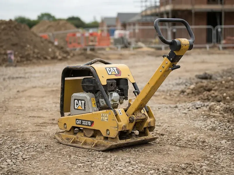 Bandeja vibrante compactadora de alquiler para compactación de suelos en obra