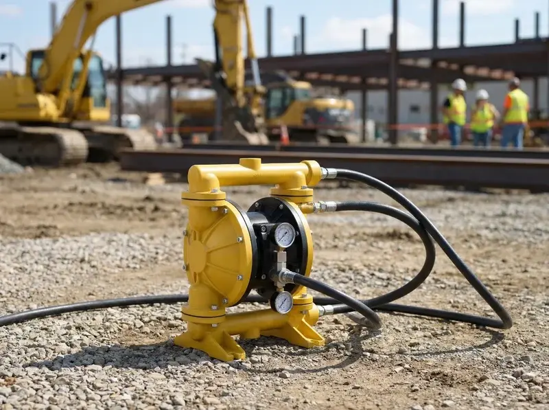 Bomba neumática de alquiler para trasvase de líquidos en obras e industria