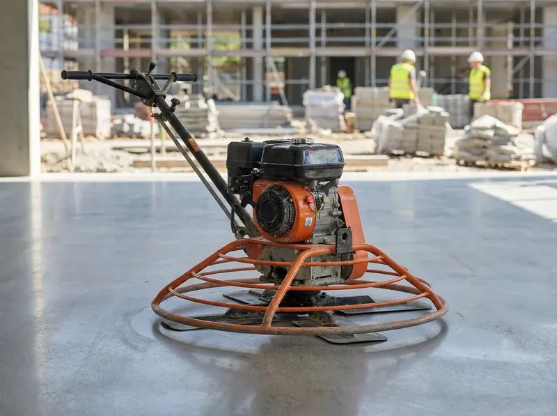 Fratasadora de hormigón de alquiler para acabado de pavimentos industriales