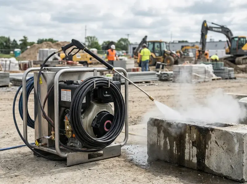 Hidrolimpiadora de agua caliente de alquiler para desengrase and limpieza