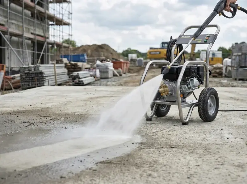 Hidrolimpiadora de agua fría de alquiler para limpieza de obras and superficies