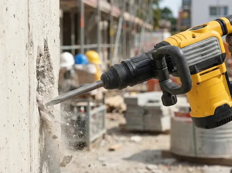 Martillo picador demoledor eléctrico de alquiler para demolición en obras