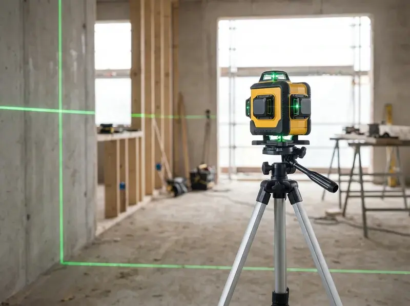 Nivel láser de alquiler para nivelación and alineación profesional en obra