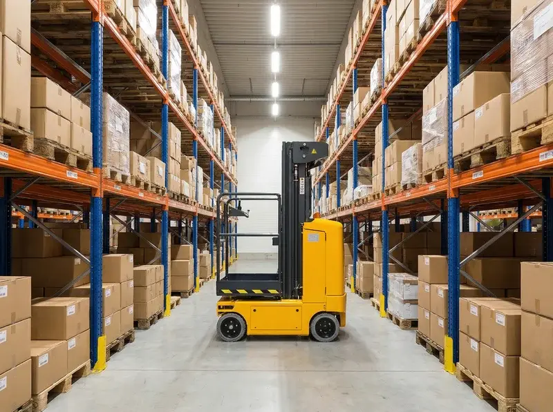 Plataforma de mástil vertical de alquiler para interiores y pasillos estrechos