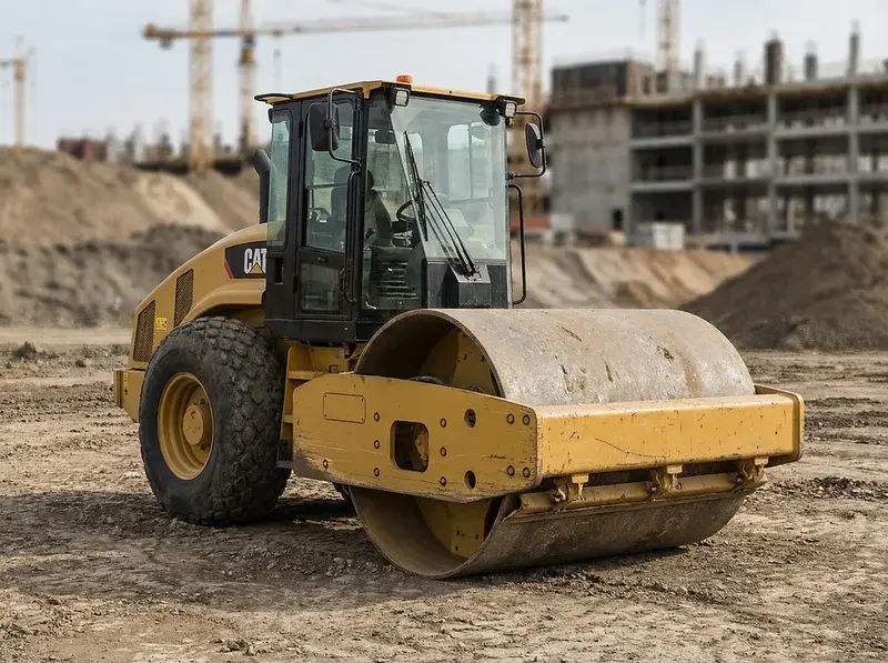 Rodillo vibrante de suelo de alquiler para obra civil and compactación de tierras