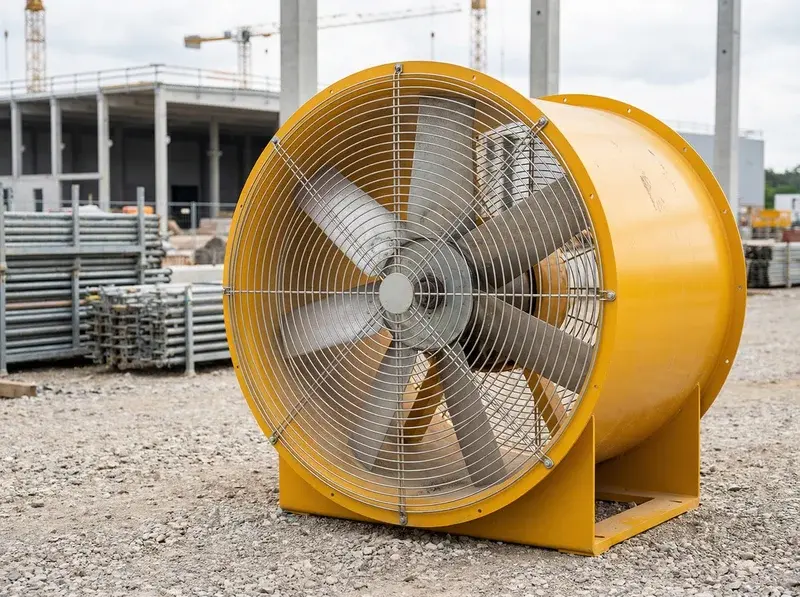 Ventilador industrial de alquiler para ventilación de obras and naves